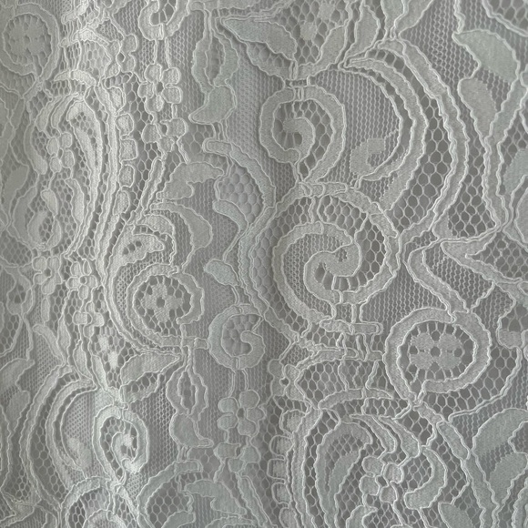 NWT WHITE LACE COLUMN MIDI DRESS - Picture 4 of 8